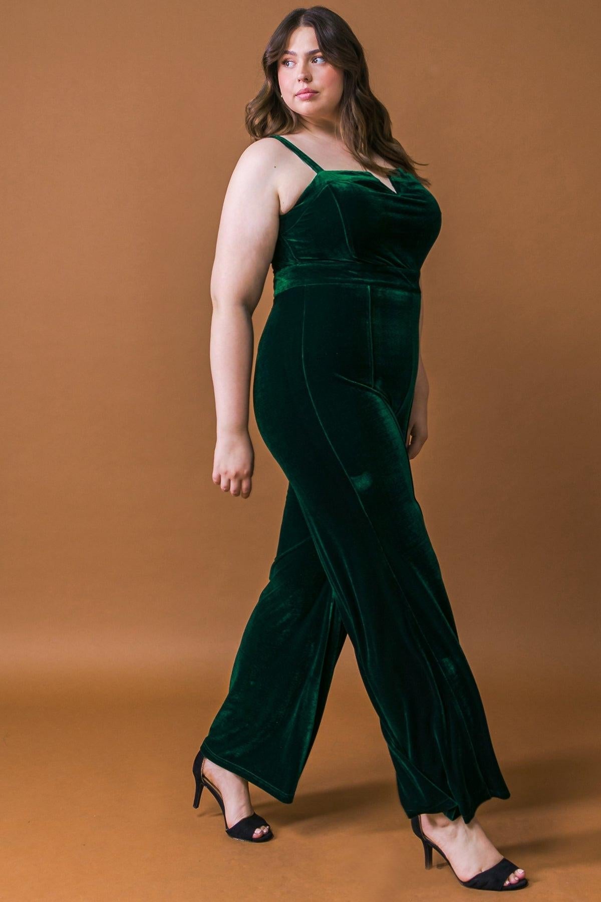Blow a Kiss Velvet Jumpsuit