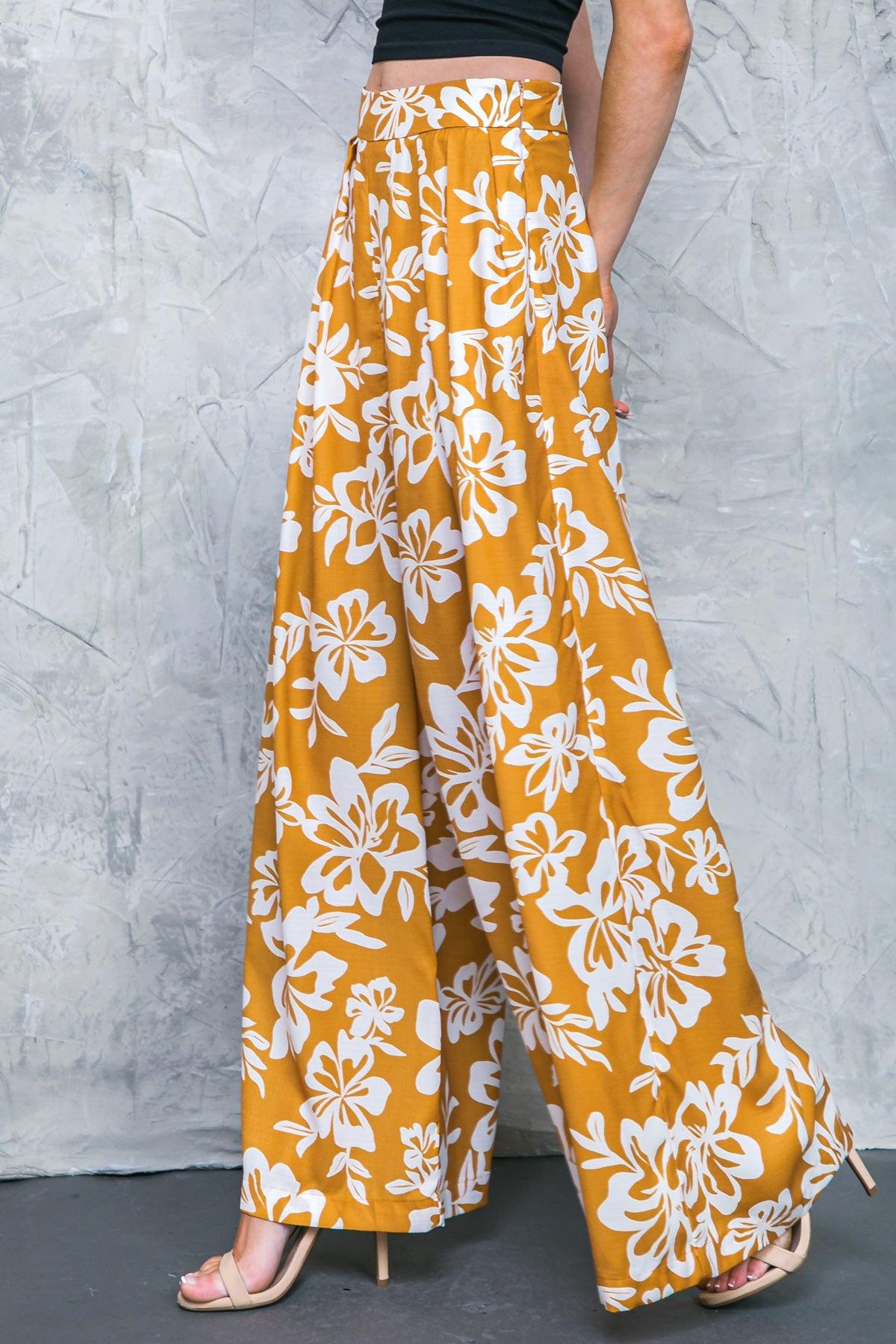 Let the Light in Brown Woven Pants