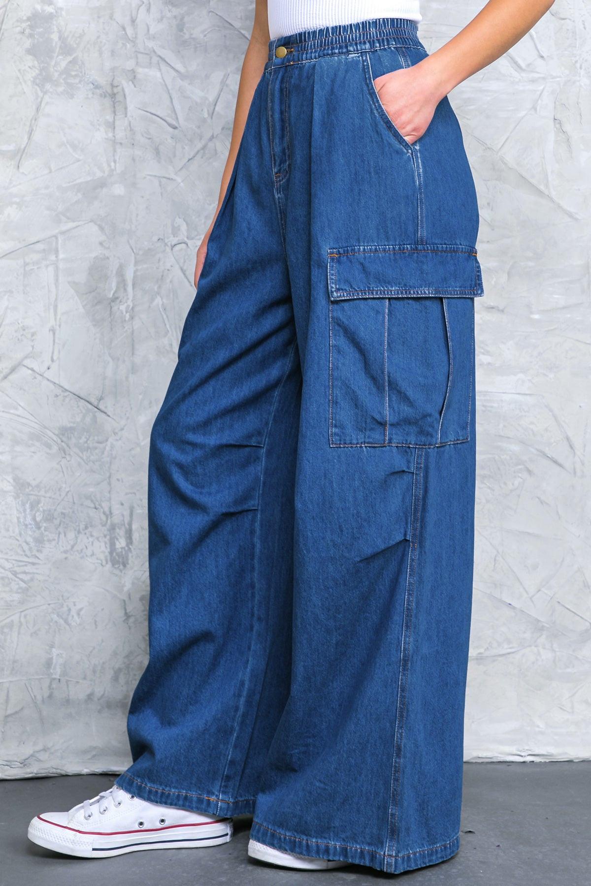 All the Buzz Washed Denim Pants