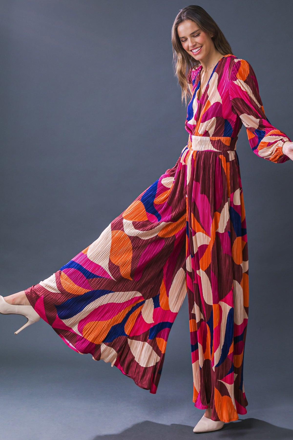 Set a Trend Plisse Jumpsuit