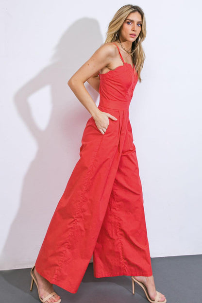 A Beautiful Feeling Woven Jumpsuit