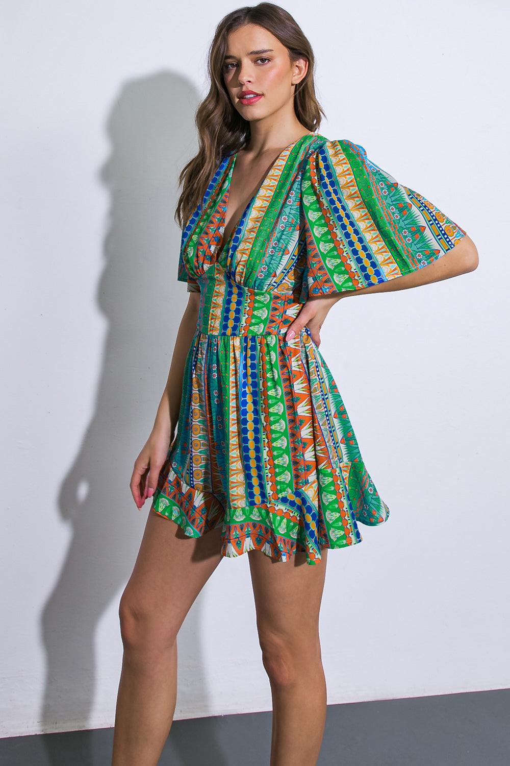 Refreshing Beauty Woven Romper