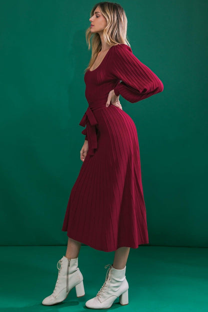 Keep Looking up Sweater Midi Dress