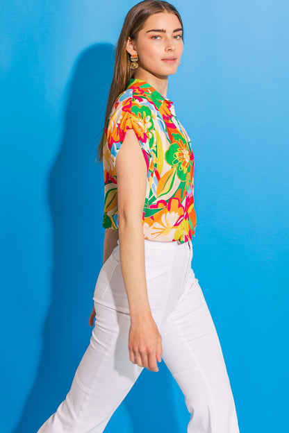 Sweet Dreams Floral Woven Top