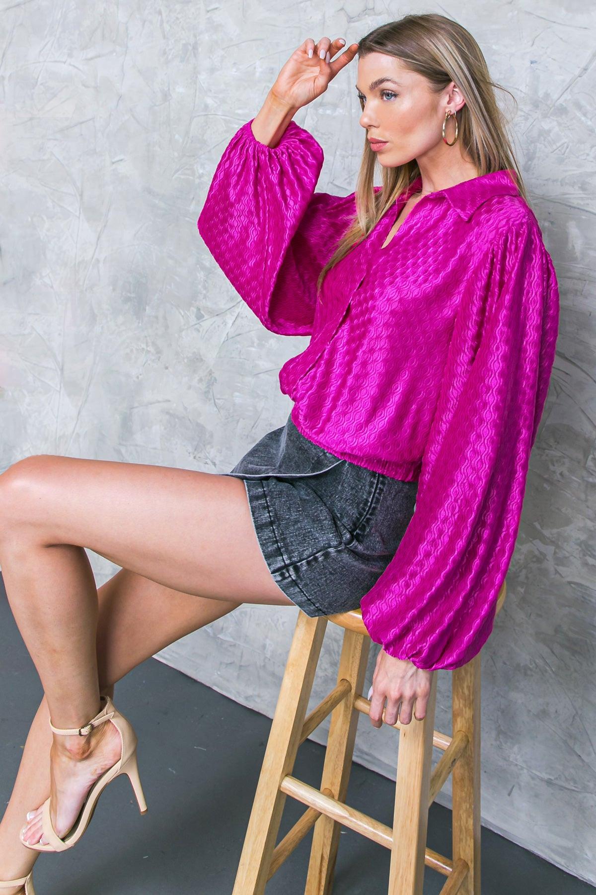Regal Romance Woven Top