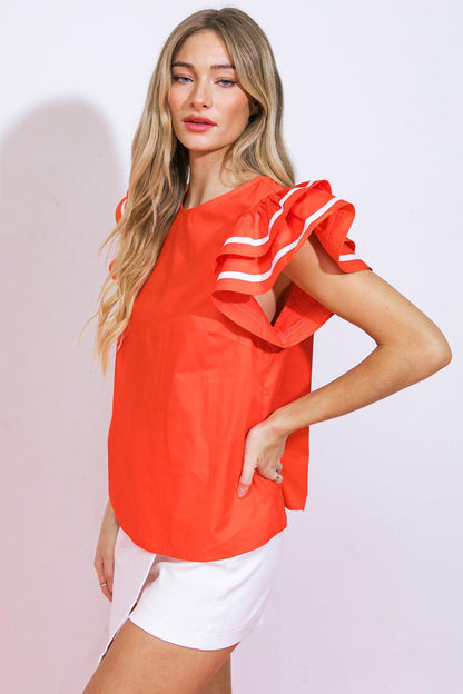 Nice as Can Be Woven Top