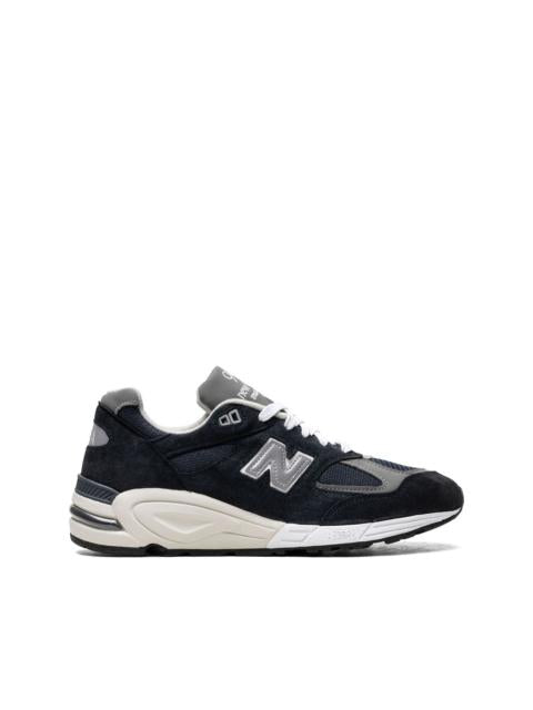 New Balance 990v6 Made in USA Men's Sneakers (4E width) — Navy Suede