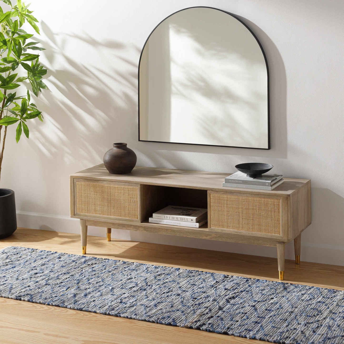 Gurit Blue & Brown Area Rug - Clearance
