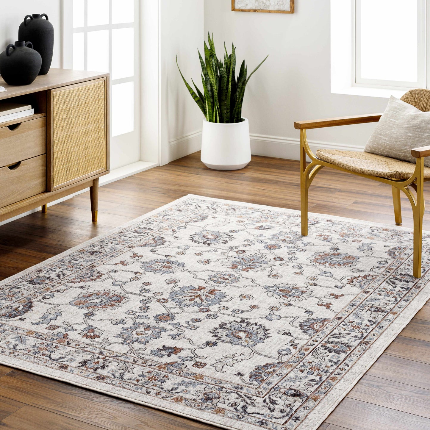 Ardin Cream Outdoor Area Rug - Clearance