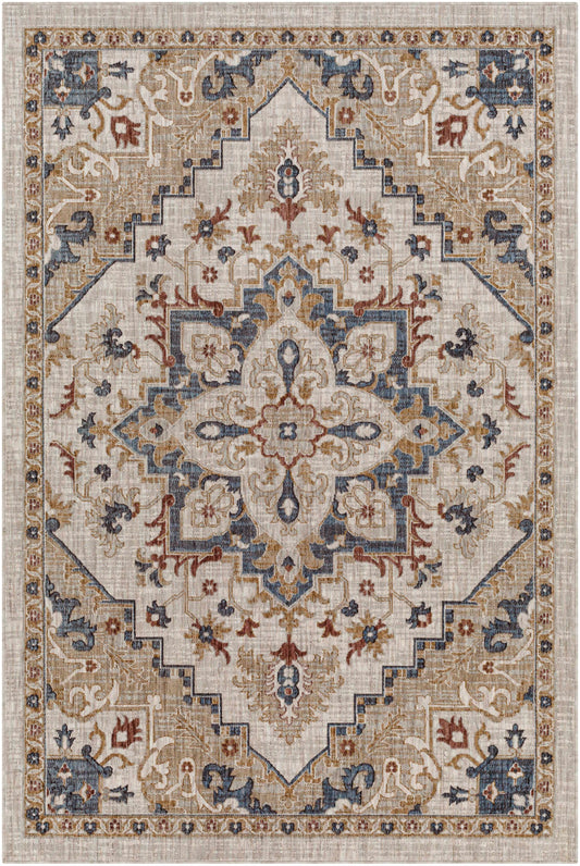Lewa Cream Outdoor Area Rug - Clearance