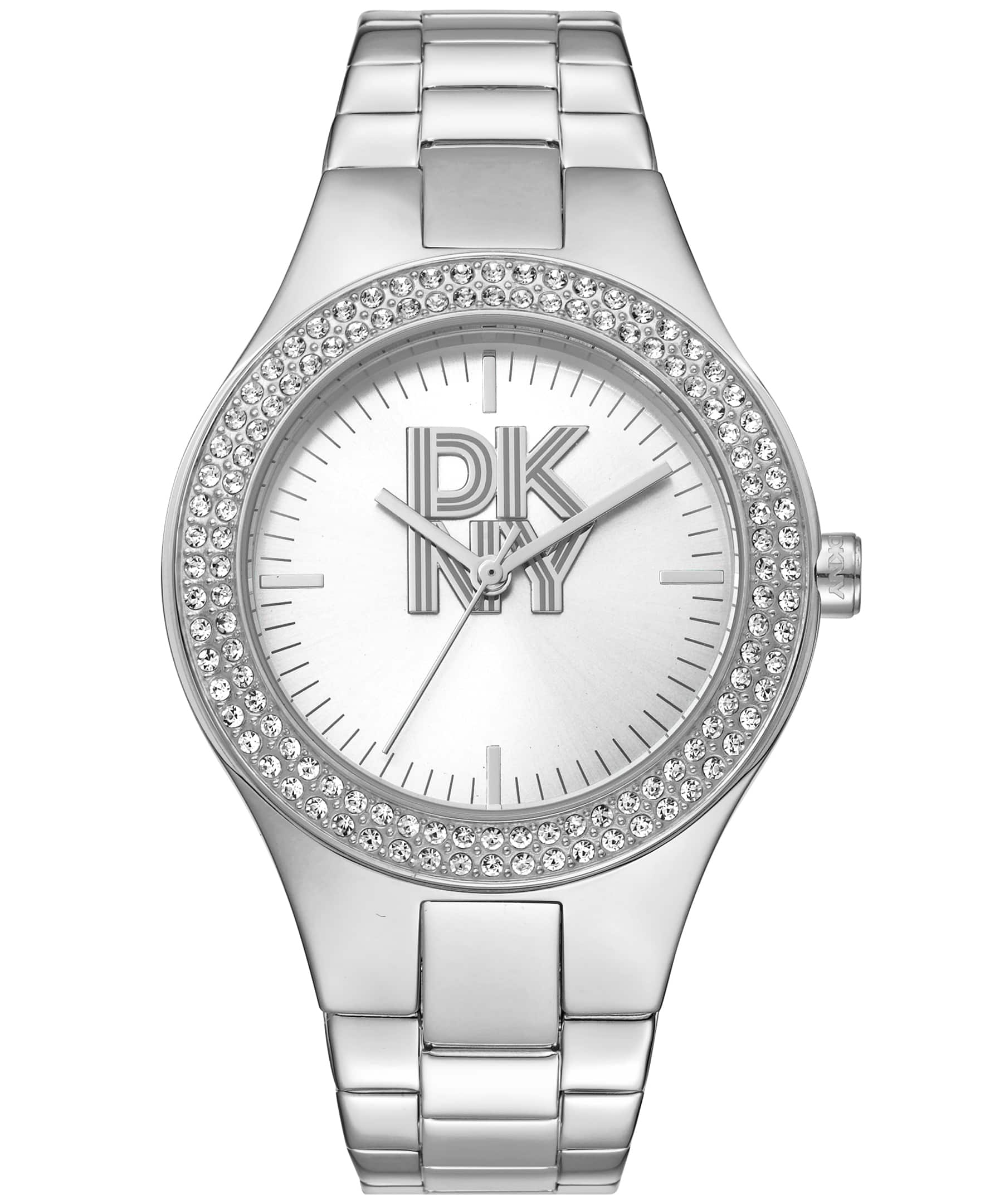 Dkny Women Watch, Silver Color Case, Silver Dial, Stainless Steel Metal Bracelet, 3 Hands, 5 Atm-3