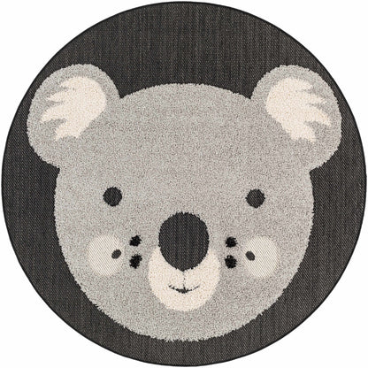 Kids Koala Animal Print Nursery Outdoor Area Rug - Clearance