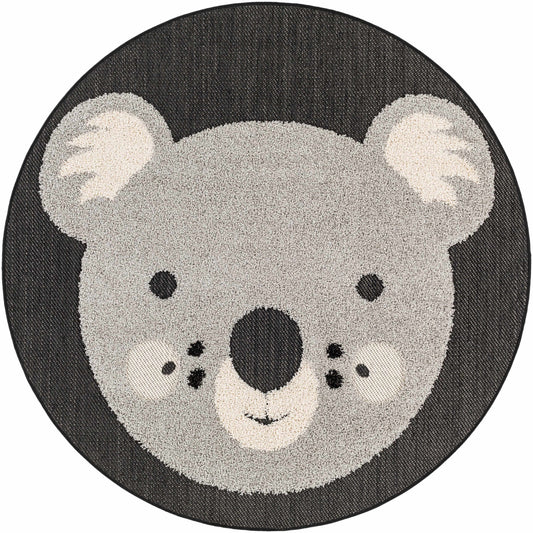 Kids Koala Animal Print Nursery Outdoor Area Rug - Clearance