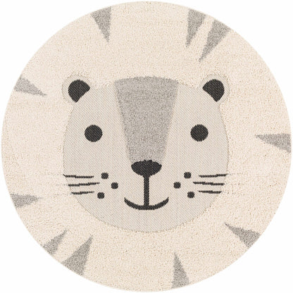 Kids Lion Animal Print Nursery Outdoor Area Rug - Clearance