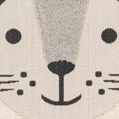 Kids Lion Animal Print Nursery Outdoor Area Rug - Clearance