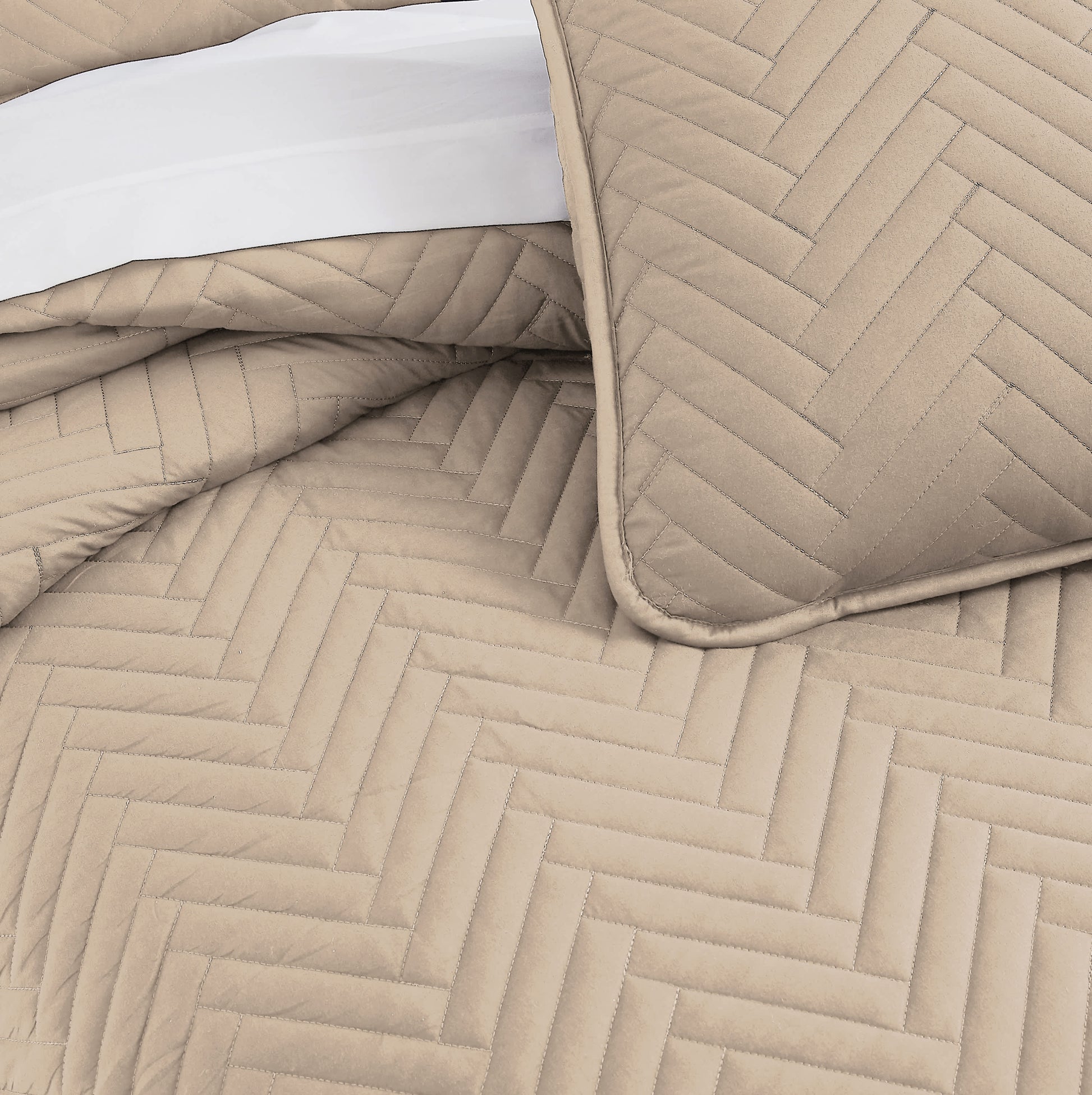 Chevron Sandy Taupe-