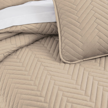 Chevron Sandy Taupe-