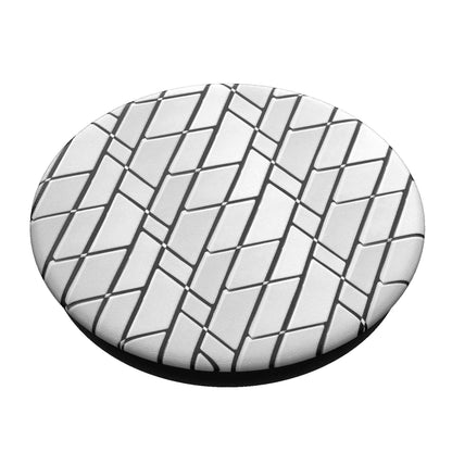 Popsockets: Popgrip with Swappable Top for Phones and Tablets - Urban Geo Black White Trapezoid