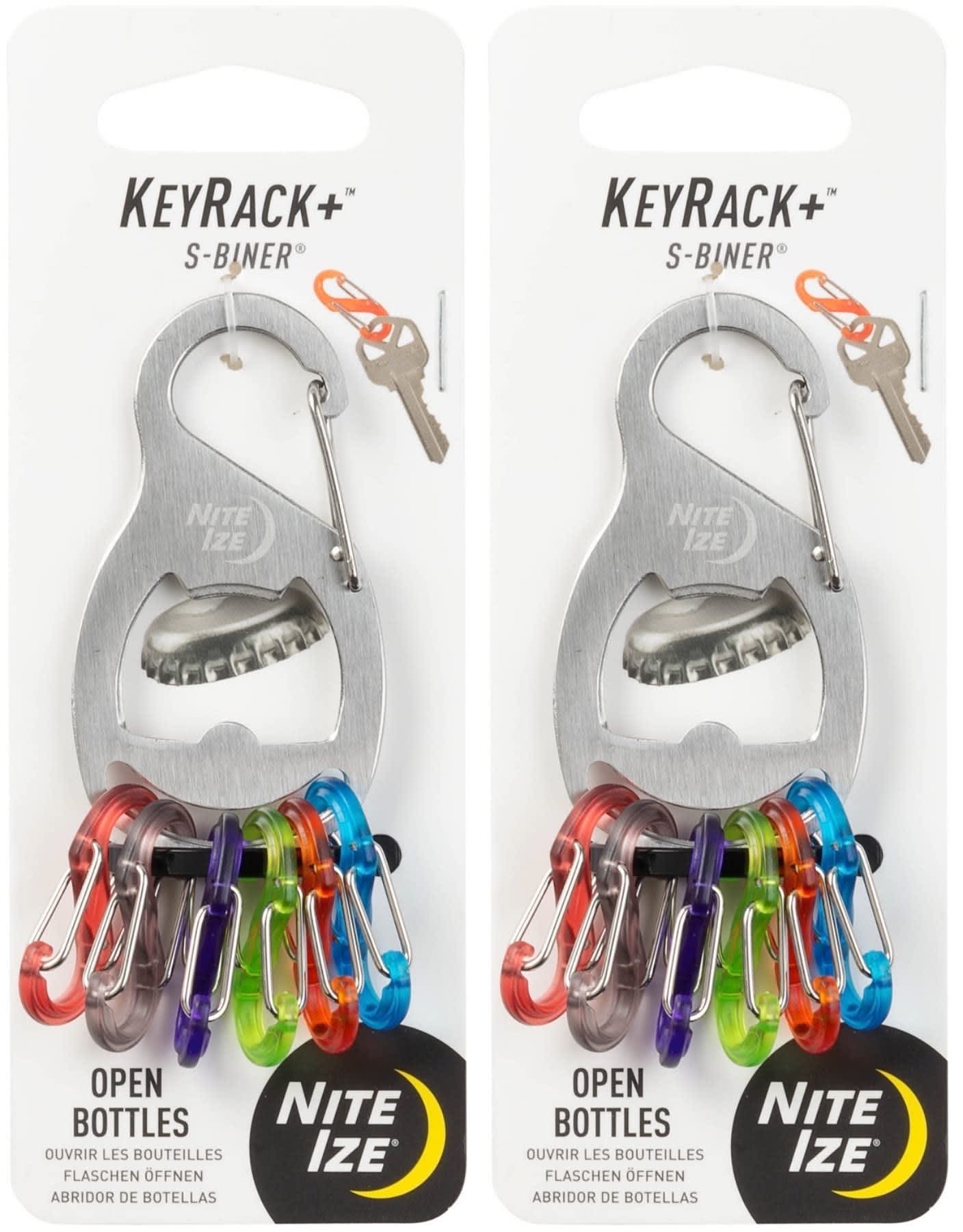 Nite Ize Key Rack 2.1 In. Dia. Stainless Steel Silver Keyrack Key Chain