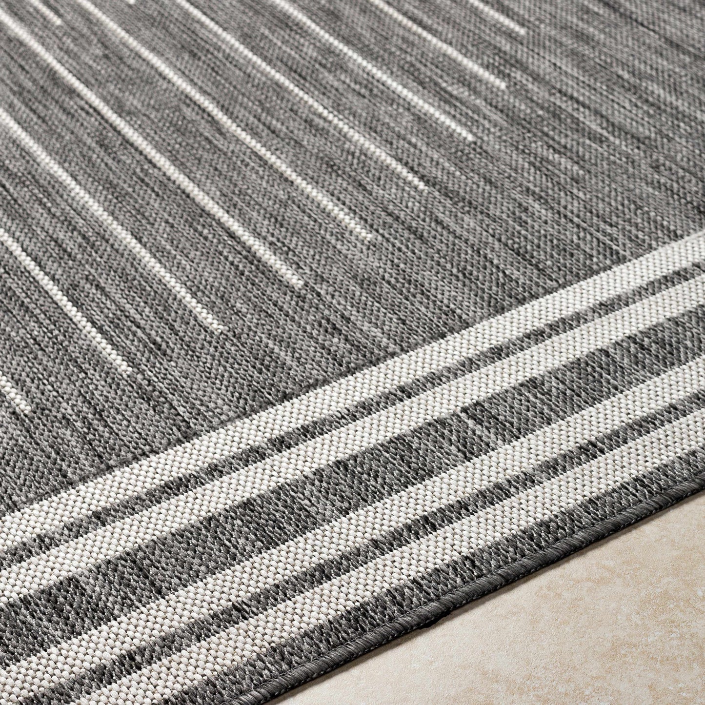 Aviya Gray Outdoor Area Rug - Clearance