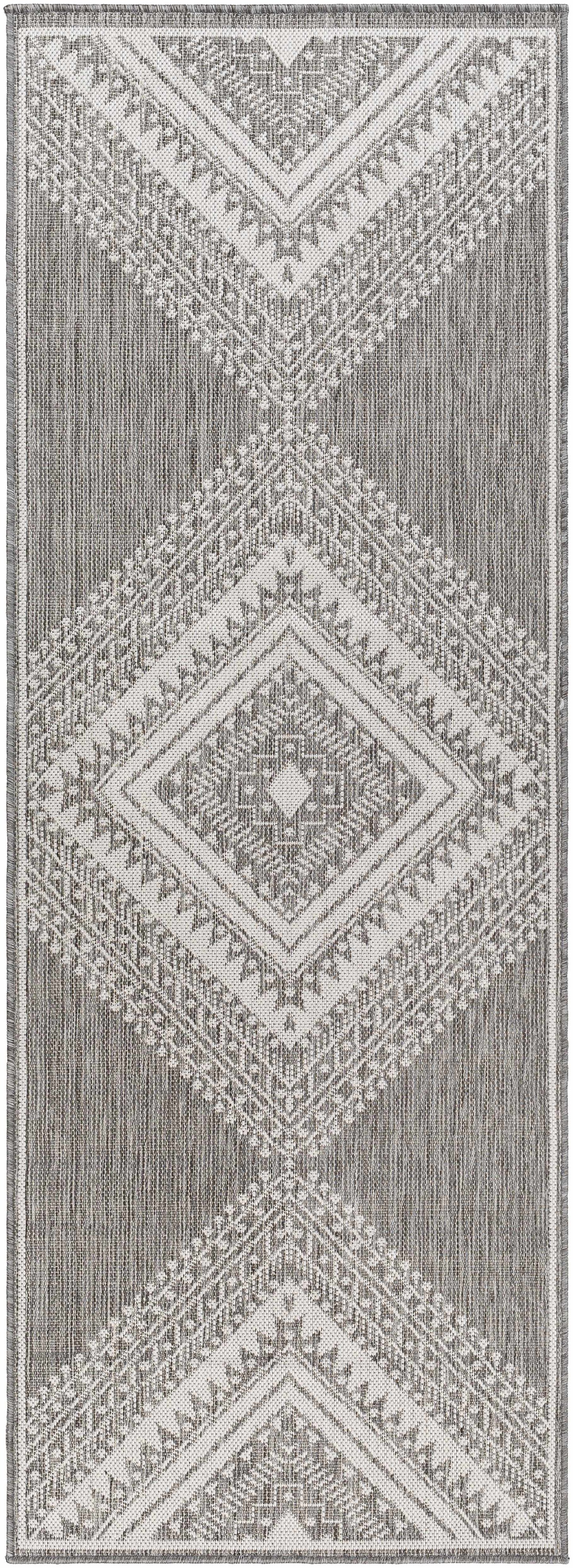 Deana Gray Outdoor Area Rug - Clearance