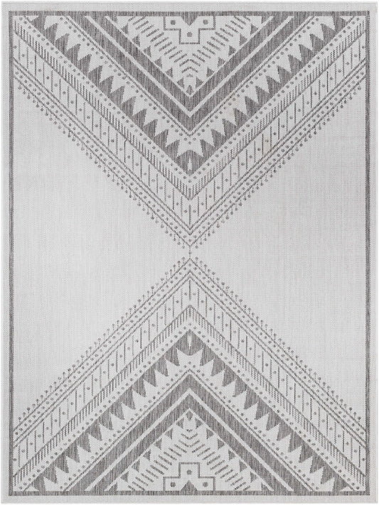 Deana Light Gray Outdoor Area Rug - Clearance