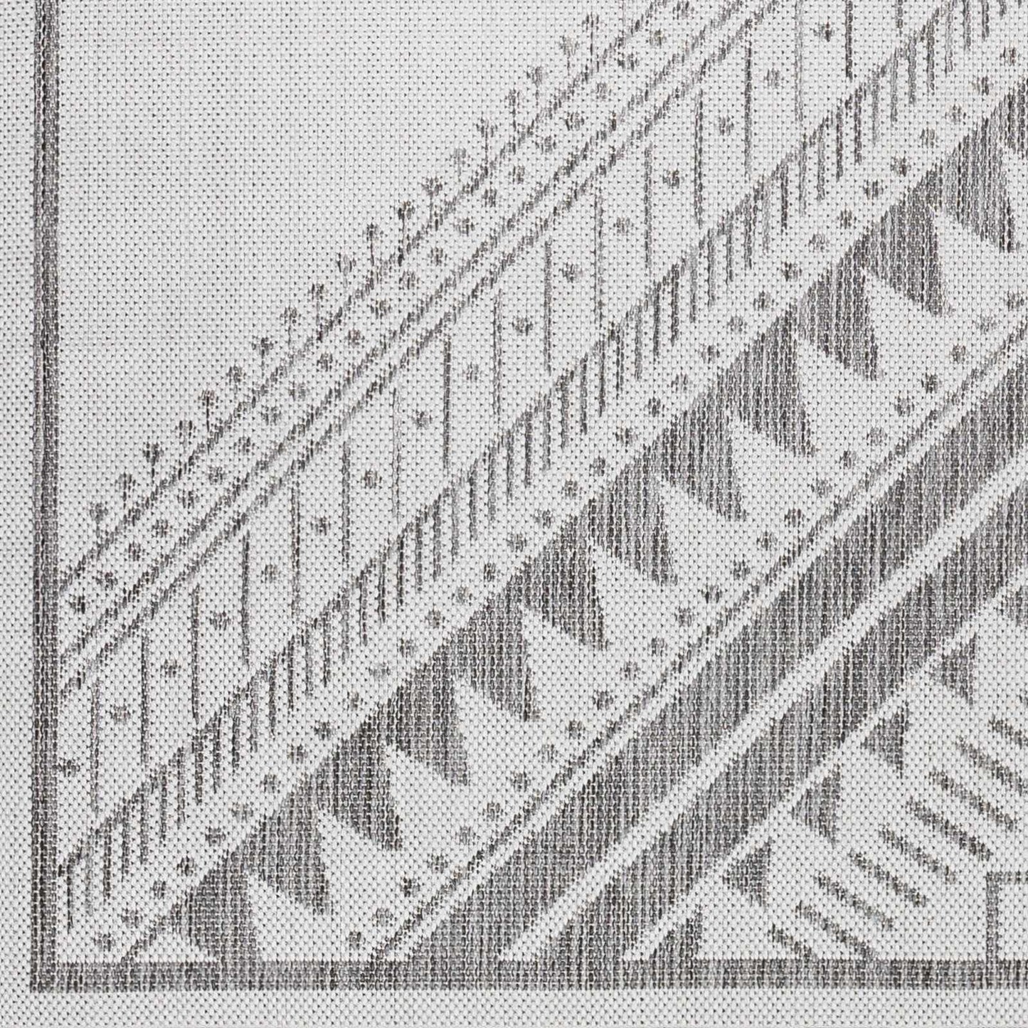 Deana Light Gray Outdoor Area Rug - Clearance