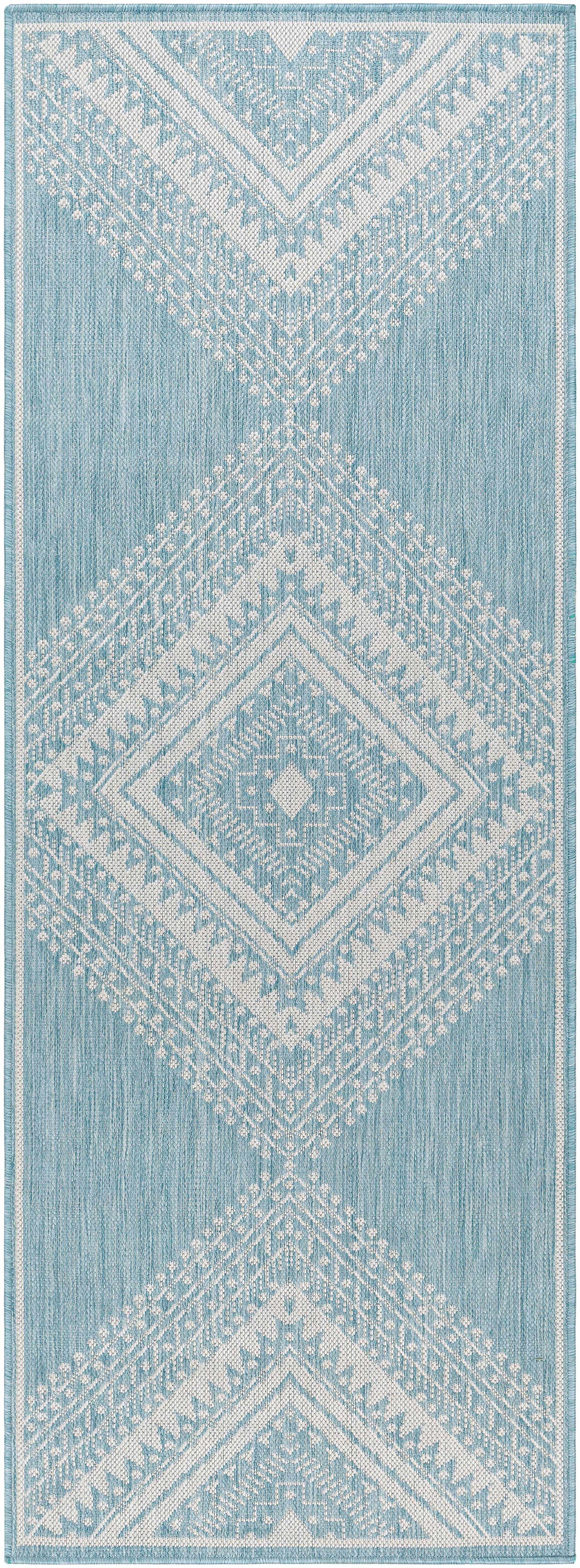 Deana Blue Outdoor Area Rug - Clearance