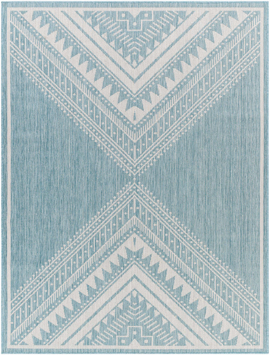 Deana Blue Outdoor Area Rug - Clearance