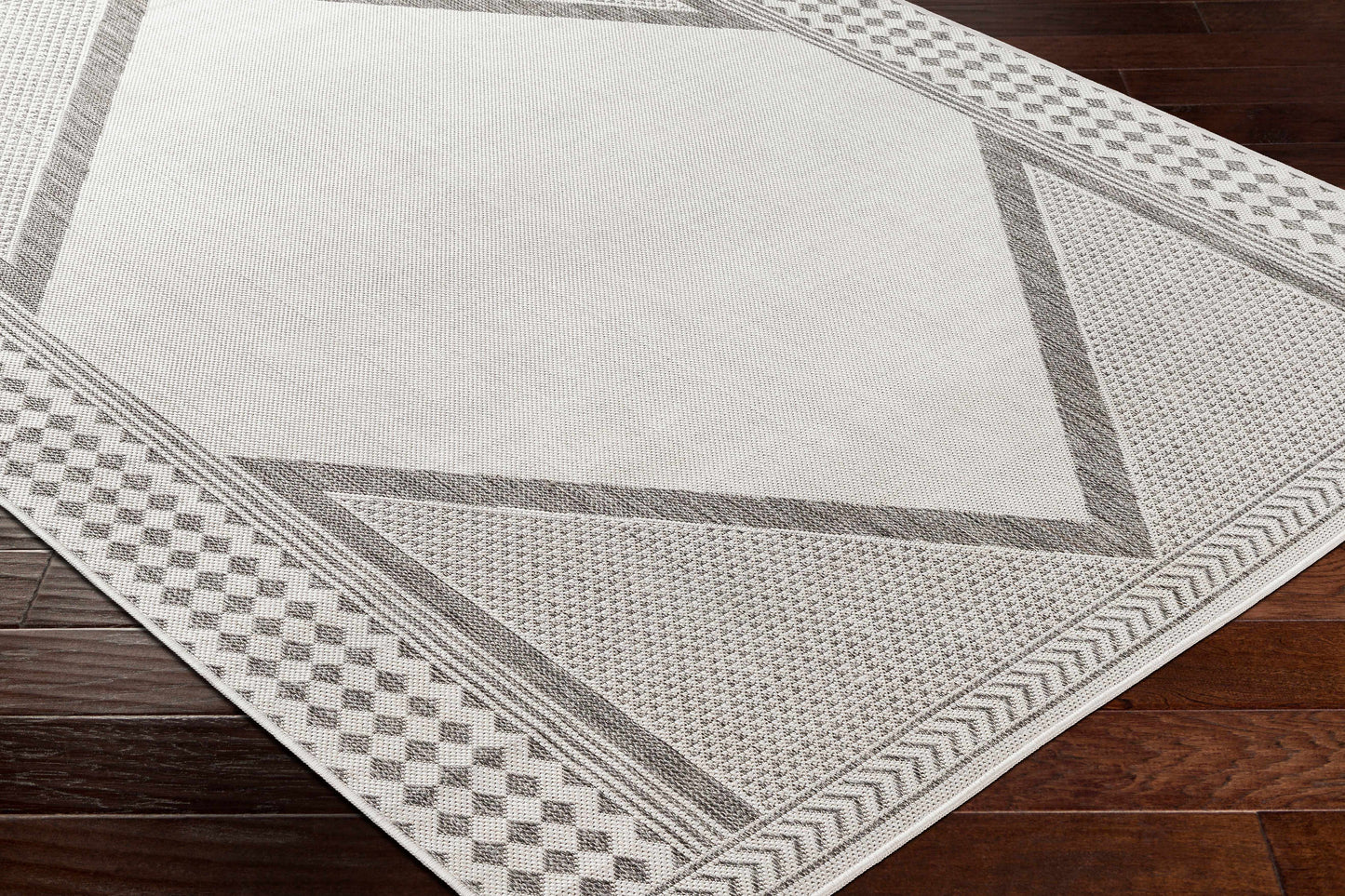 Efrem Off White Outdoor Carpet Area Rug - Clearance