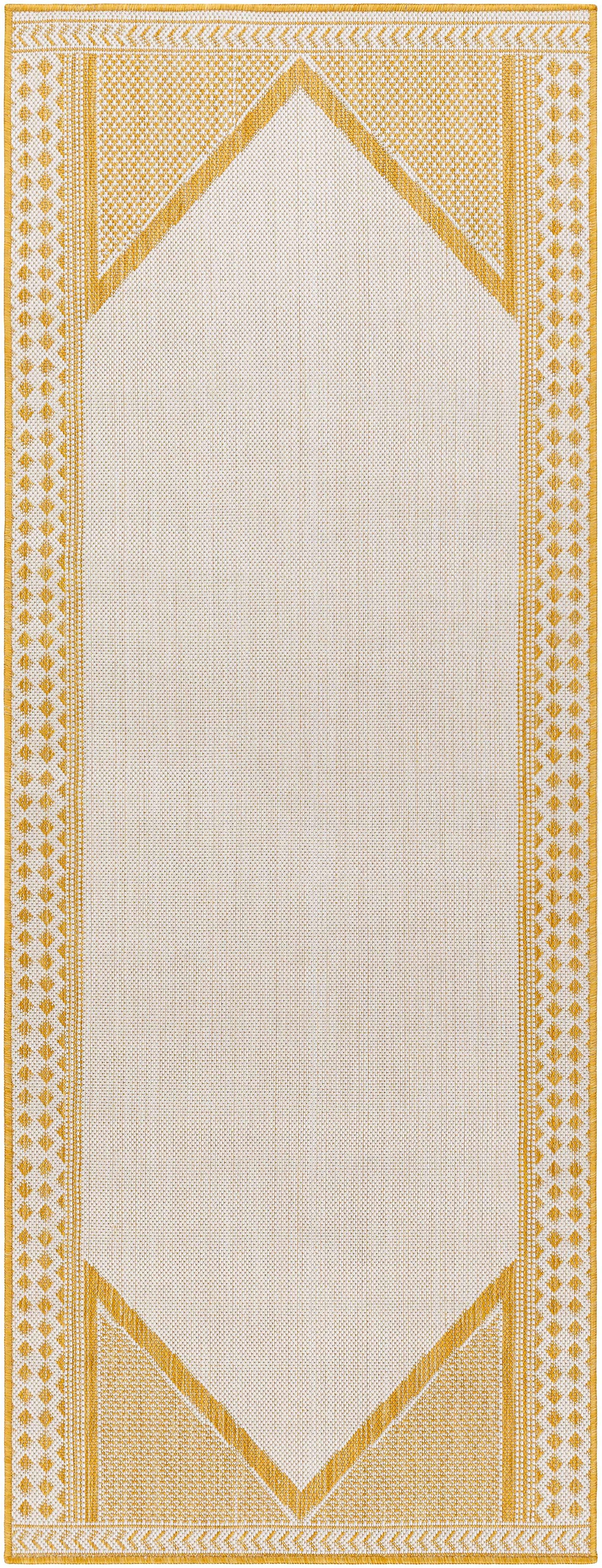 Efrem Mustard Outdoor Carpet Area Rug - Clearance