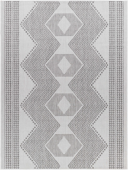 Evana Gray Outdoor Area Rug - Clearance