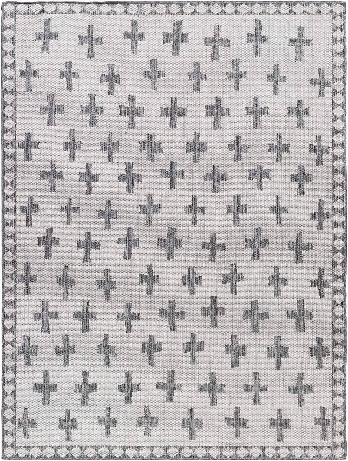 Kyna Gray Outdoor Area Rug - Clearance