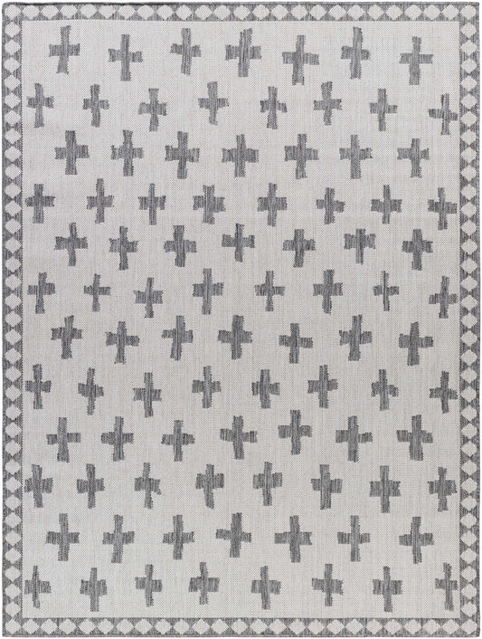 Kyna Gray Outdoor Area Rug - Clearance