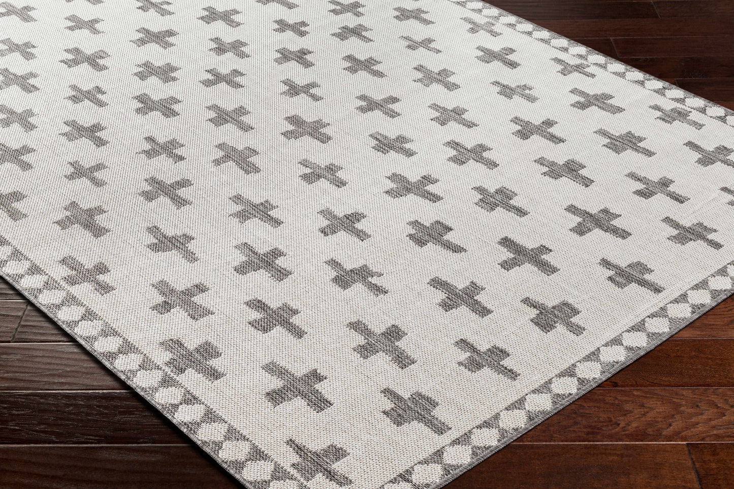 Kyna Gray Outdoor Area Rug - Clearance