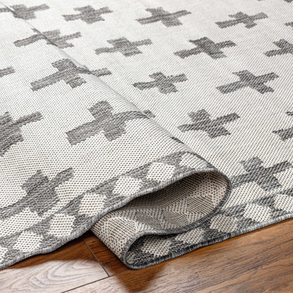 Kyna Gray Outdoor Area Rug - Clearance