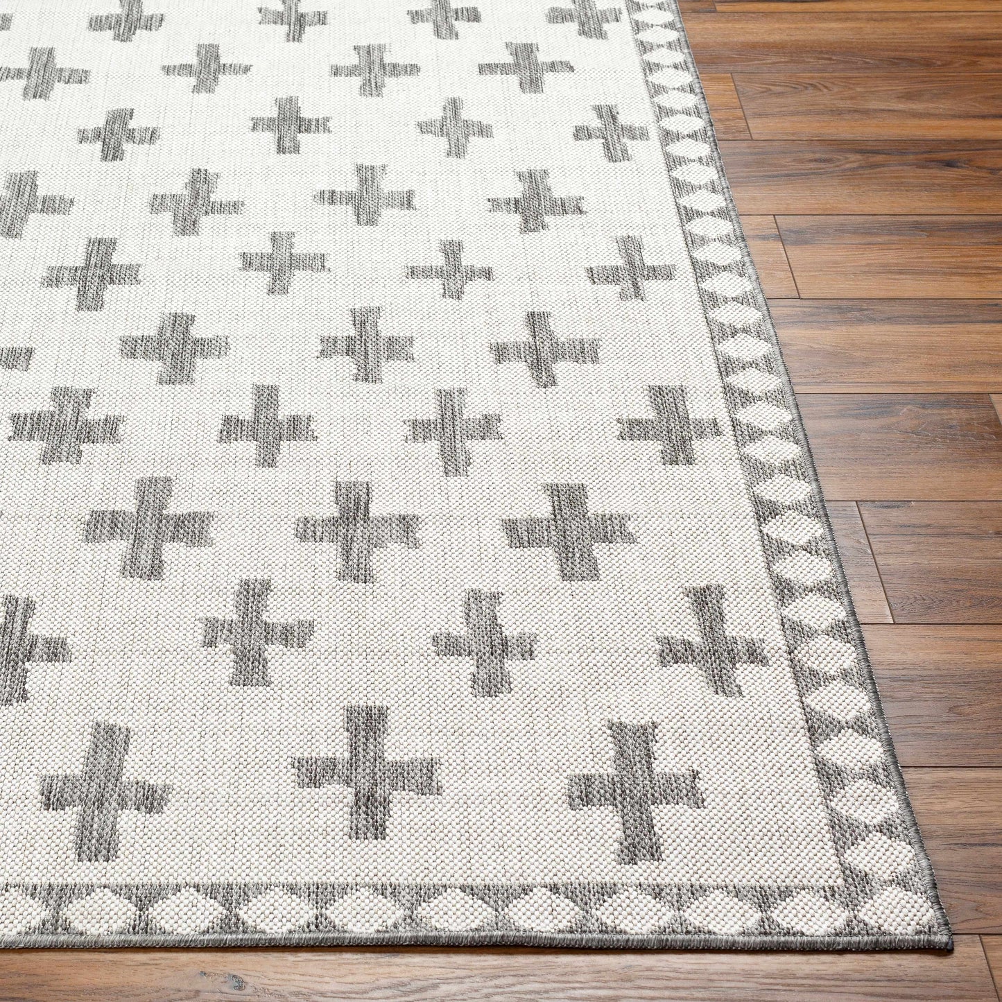 Kyna Gray Outdoor Area Rug - Clearance