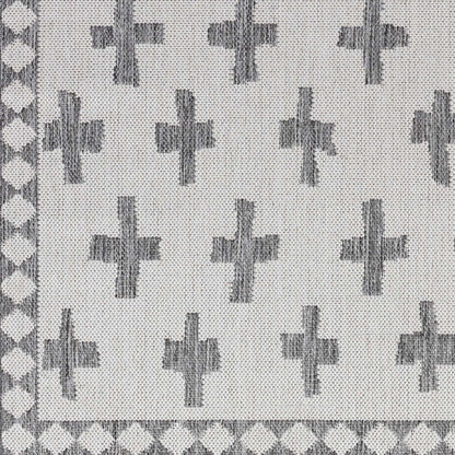 Kyna Gray Outdoor Area Rug - Clearance