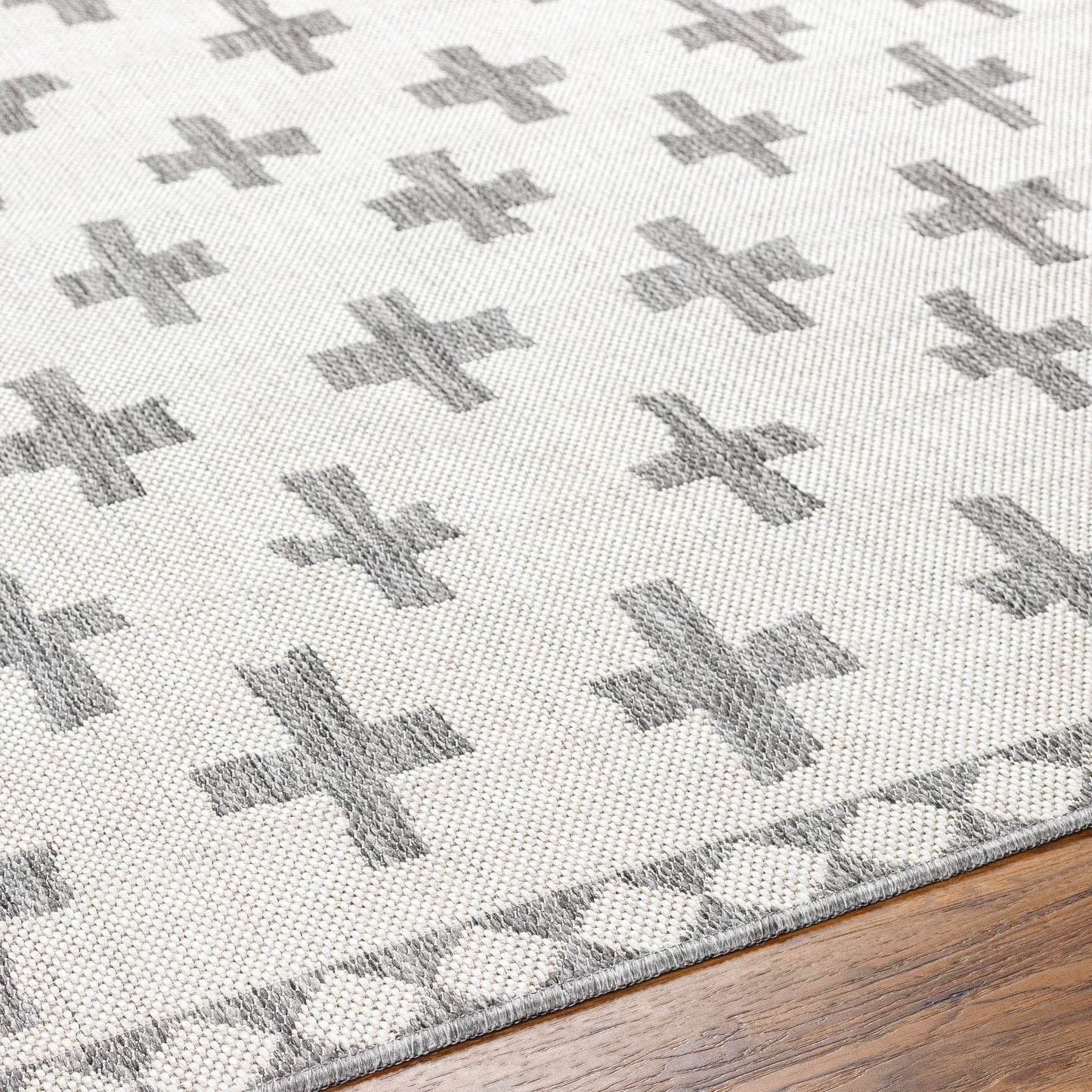 Kyna Gray Outdoor Area Rug - Clearance