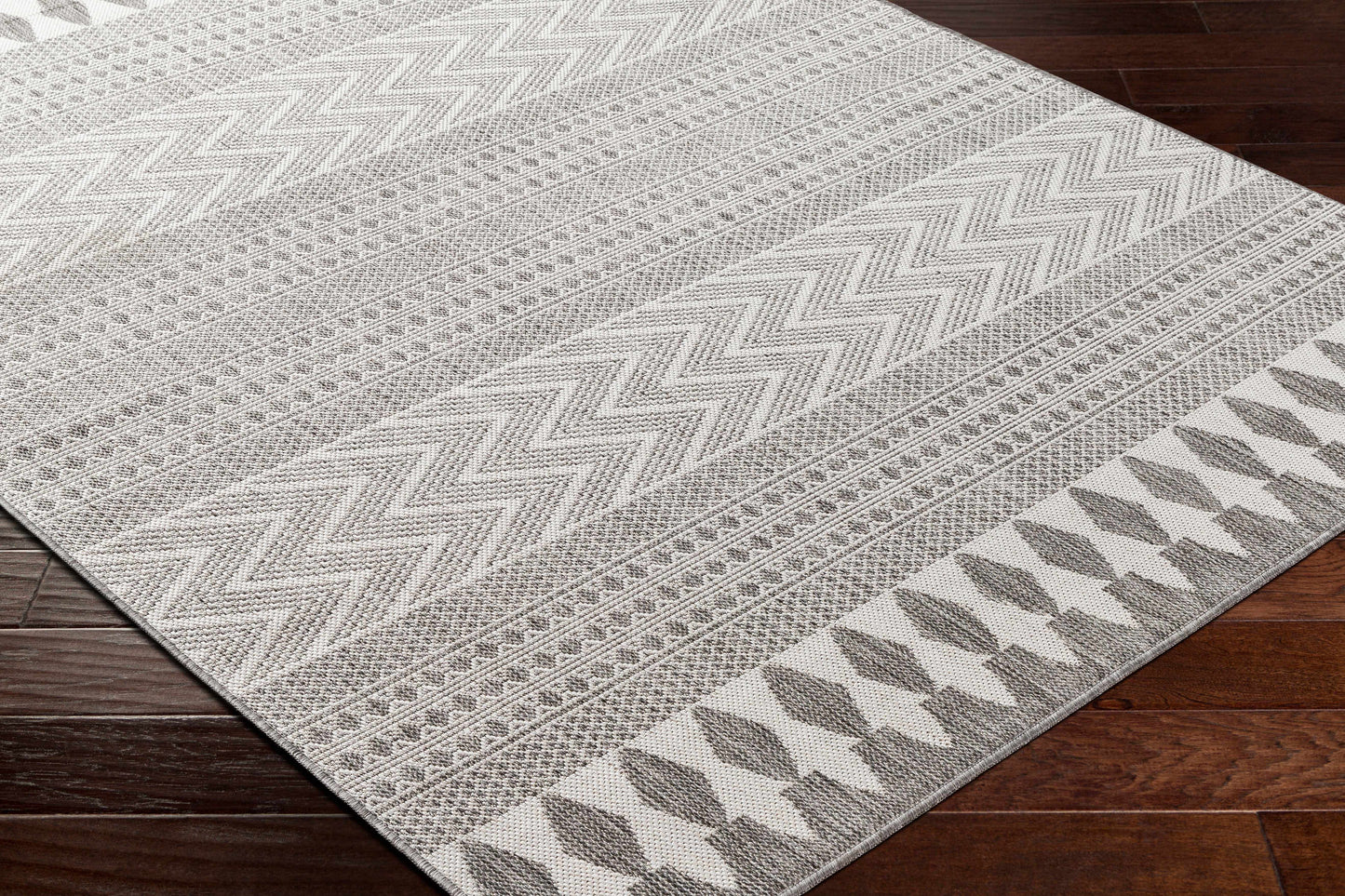Lali Light Gray Outdoor Area Rug - Clearance