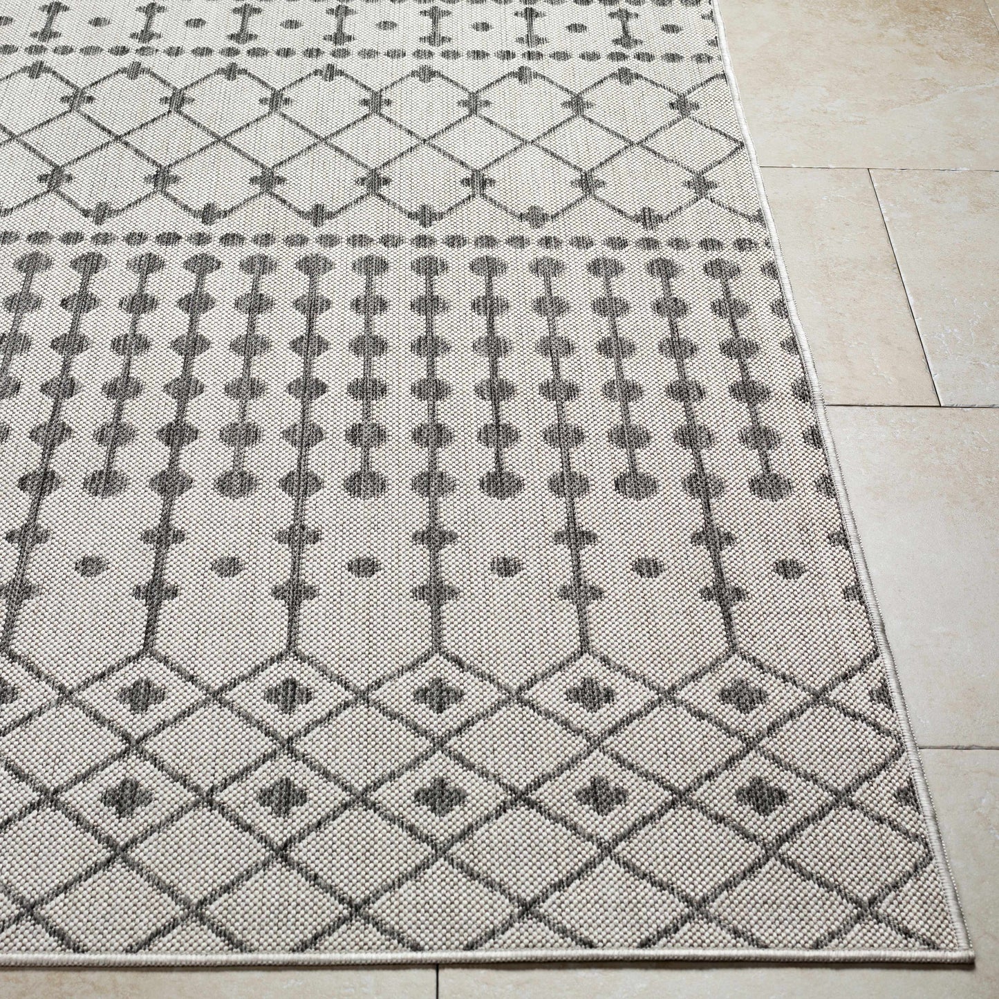 Lali Light Gray Outdoor Area Rug - Clearance