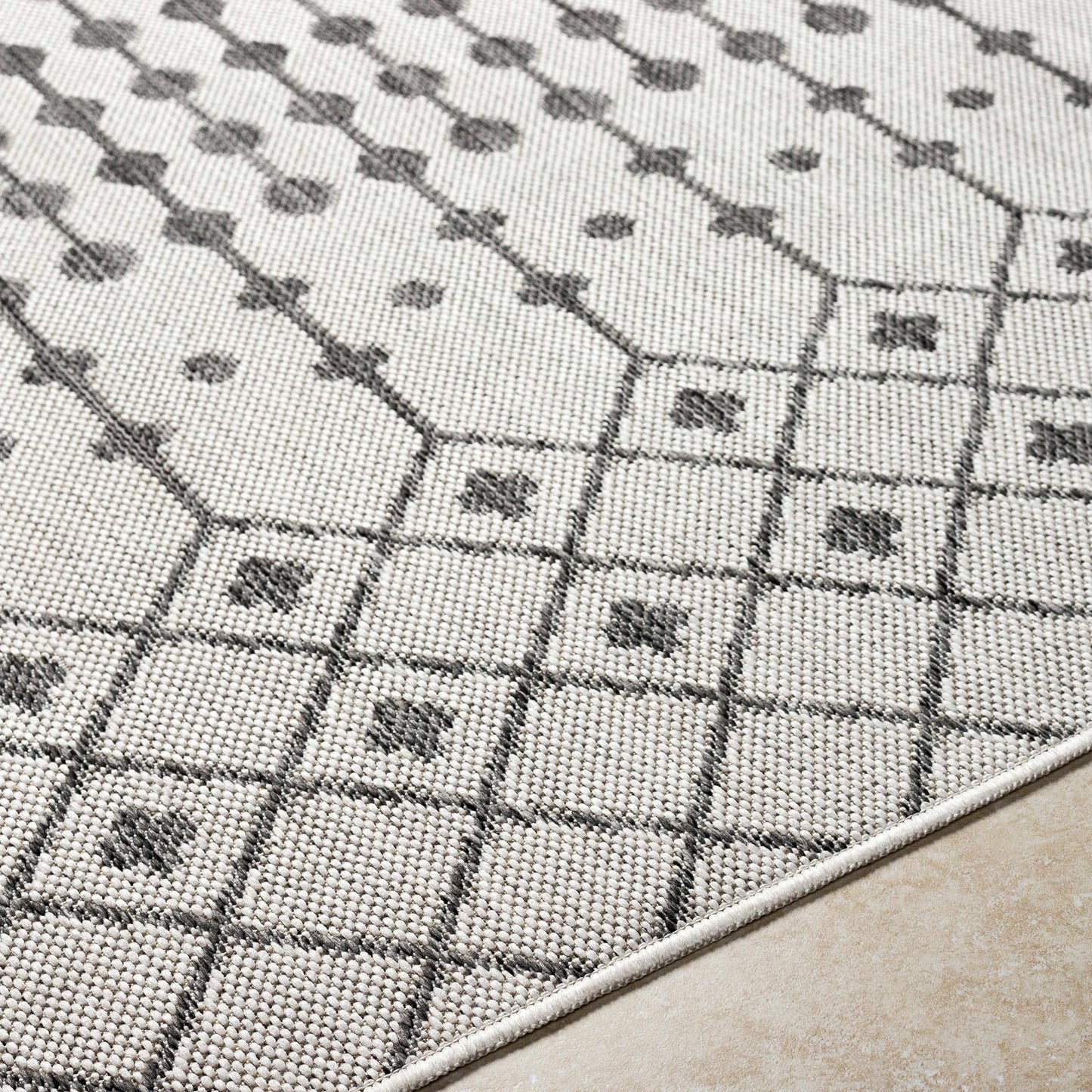 Lali Light Gray Outdoor Area Rug - Clearance