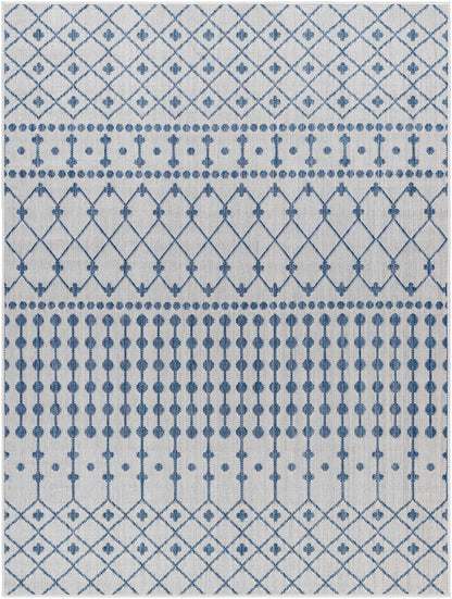 Lali Blue & Gray Outdoor Area Rug - Clearance