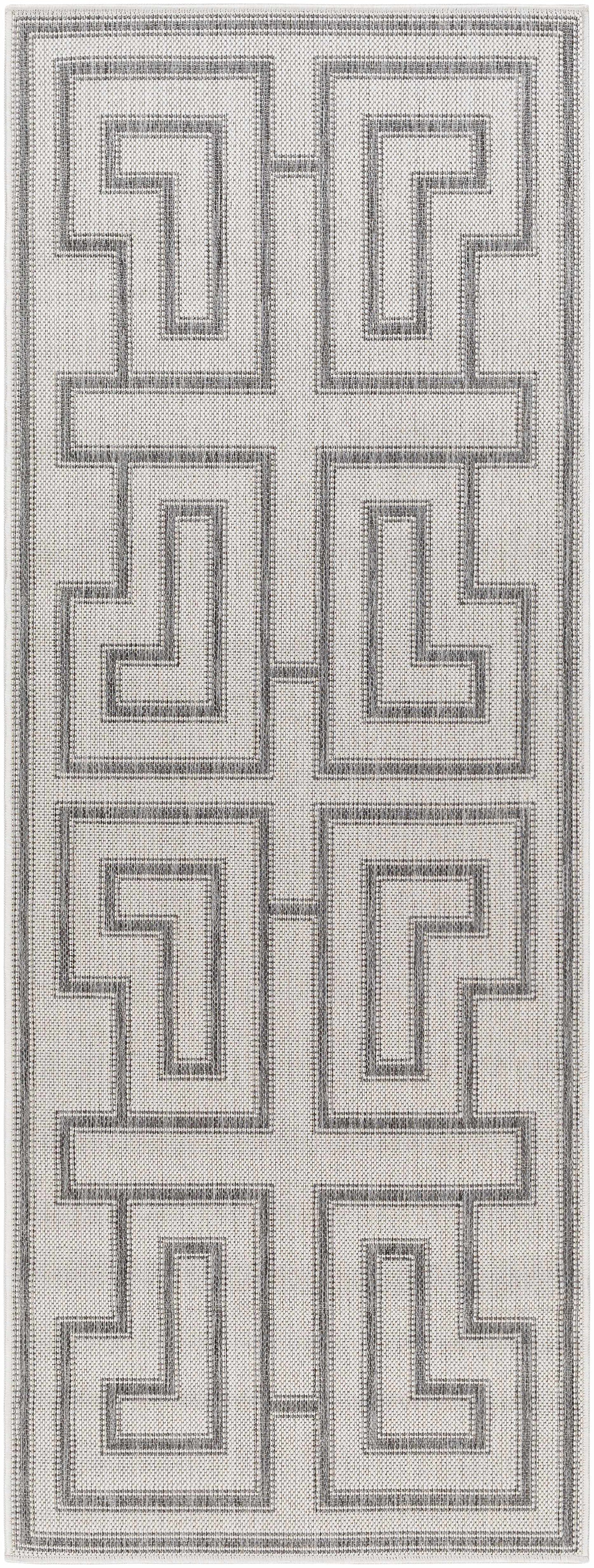 Taro Light Gray Outdoor Area Rug - Clearance