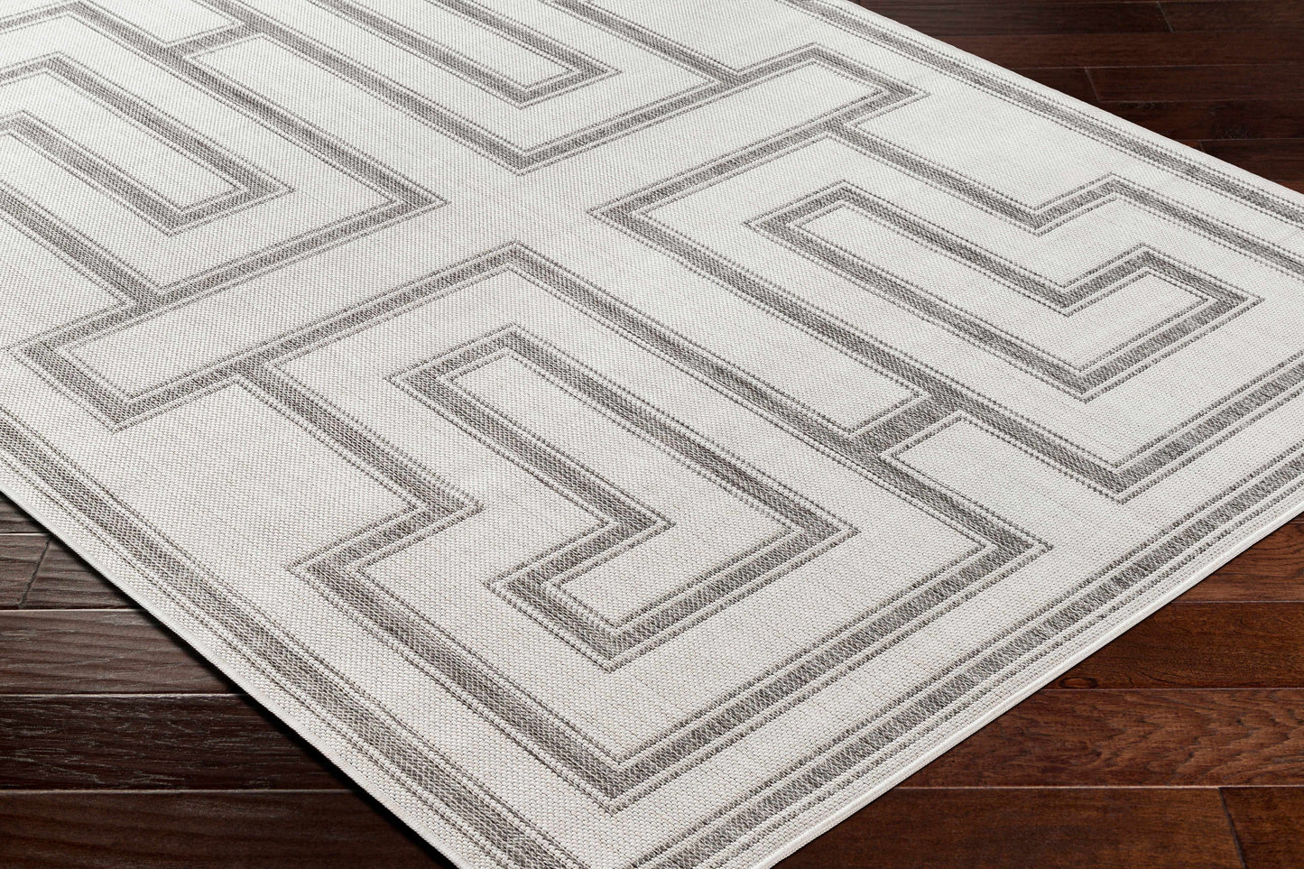 Taro Light Gray Outdoor Area Rug - Clearance