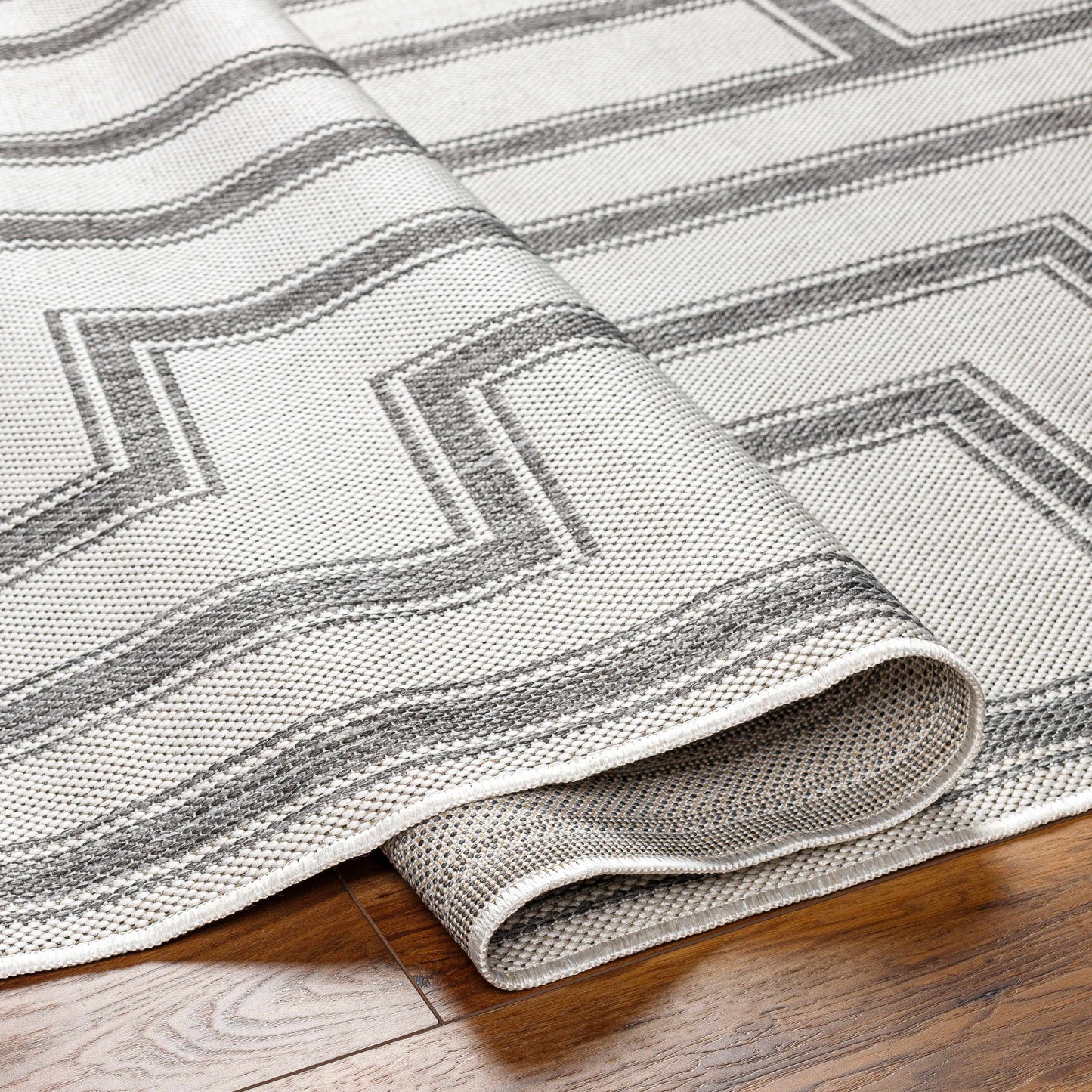 Taro Light Gray Outdoor Area Rug - Clearance