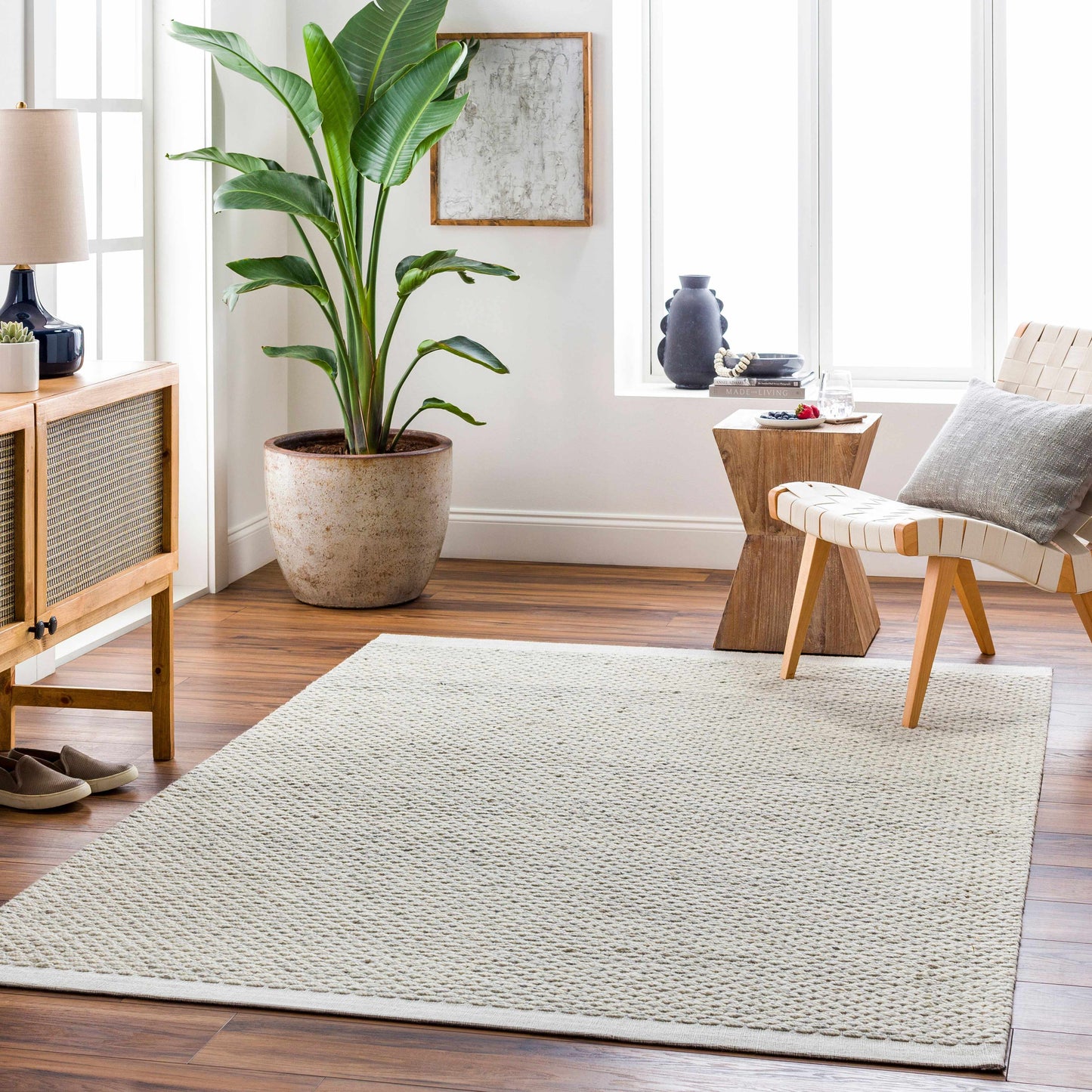 Cream Emlen Area Rug - Clearance