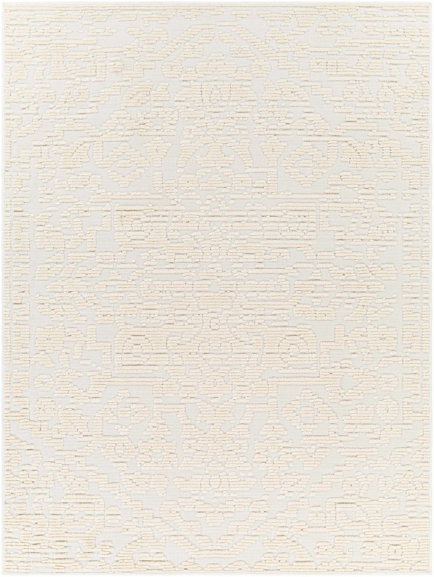 Beren Cream Washable Area Rug - Clearance