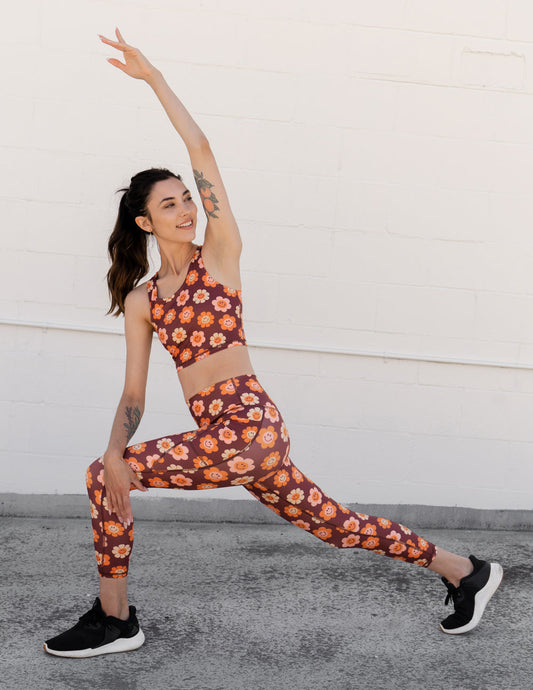 Elevated Faith Smiley Flower Legging