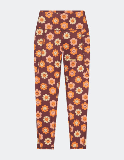 Elevated Faith Smiley Flower Legging